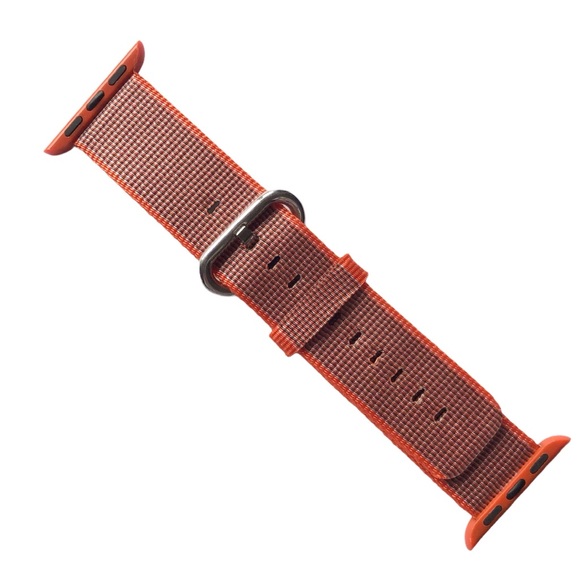 5/$20 NEW Orange Rust Nylon Webbing Band Apple Watch 38/40/41mm M - Picture 2 of 8
